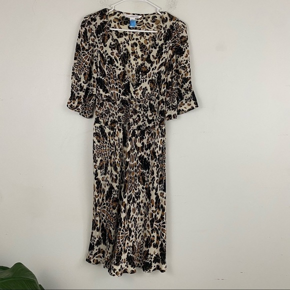 DIANE VON FURSTENBERG leopard silk dress - Picture 6 of 6